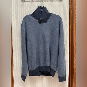 Brooks Brothers Blue Shawl-Collar  Sweater Size XL
